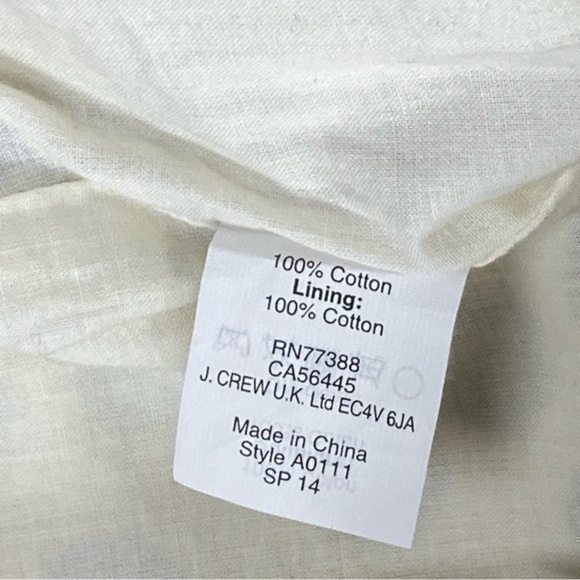 J. Crew Skirt Womens Size 2 Cream Black Polka Dot Zip Back Lined Cute Retro Mini - Picture 7 of 7